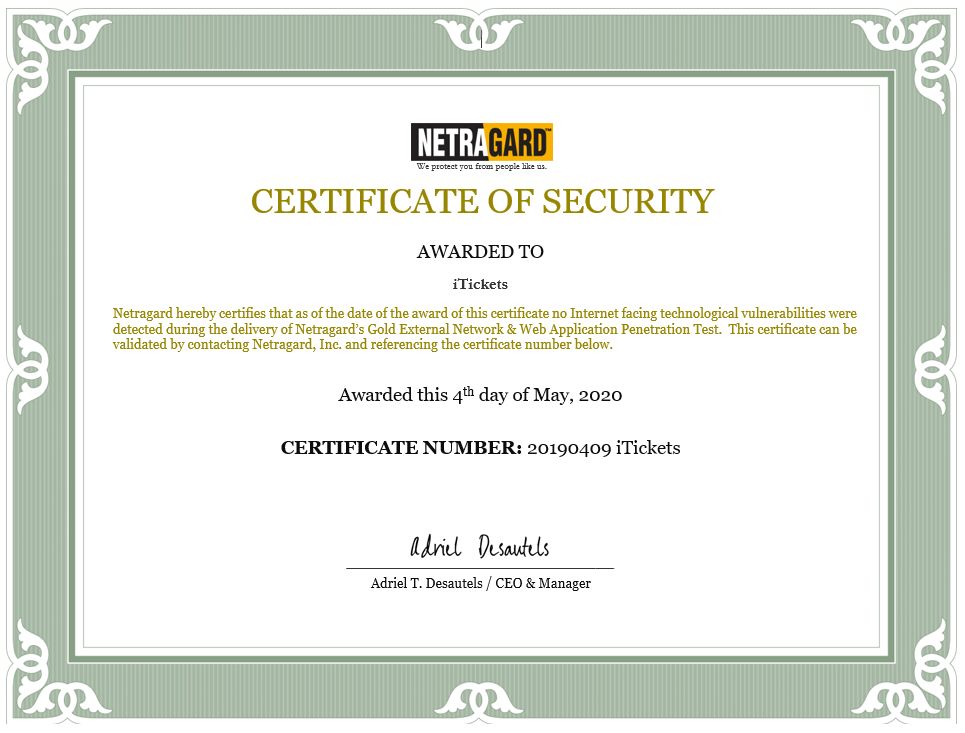 052020GOLDCERT Penetration Testing Company