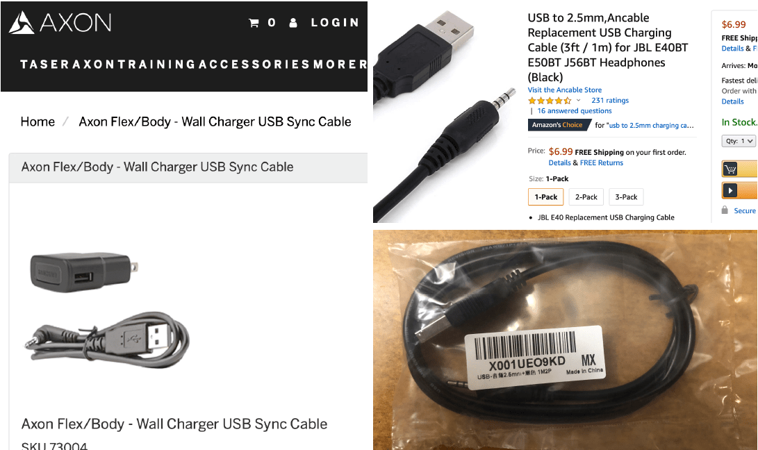 Axon sync cable Axon sync cable